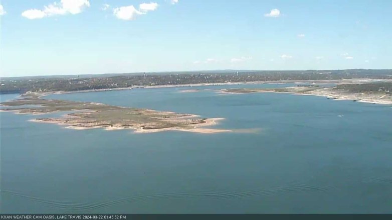 Lake Travis webcam, March 22, 2024 1:45 PM CT
