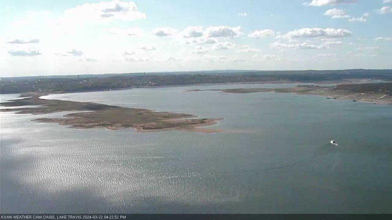 Lake Travis webcam, March 22, 2024 4:25 PM CT