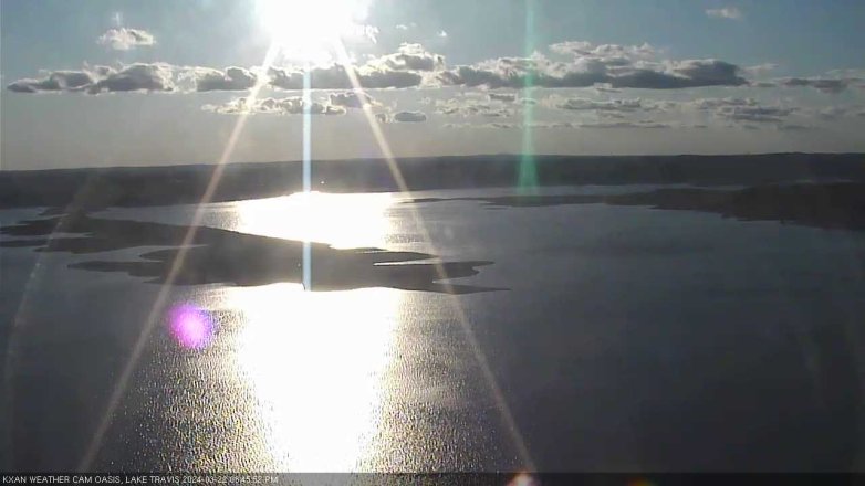 Lake Travis webcam, March 22, 2024 6:45 PM CT
