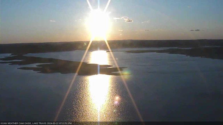 Lake Travis webcam, March 22, 2024 7:25 PM CT