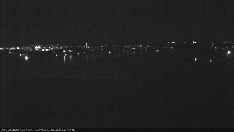 Lake Travis webcam, March 22, 2024 9:25 PM CT