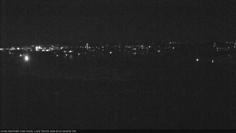 Lake Travis webcam, March 22, 2024 9:45 PM CT