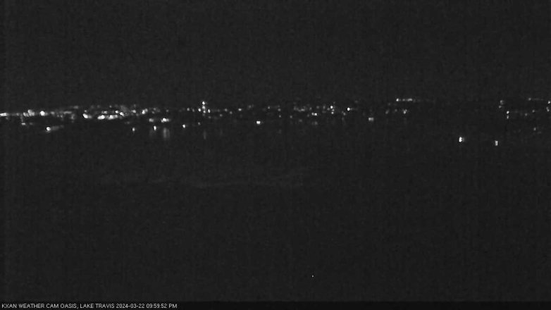 Lake Travis webcam, March 22, 2024 10:00 PM CT