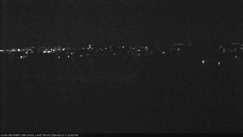 Lake Travis webcam, March 22, 2024 11:25 PM CT