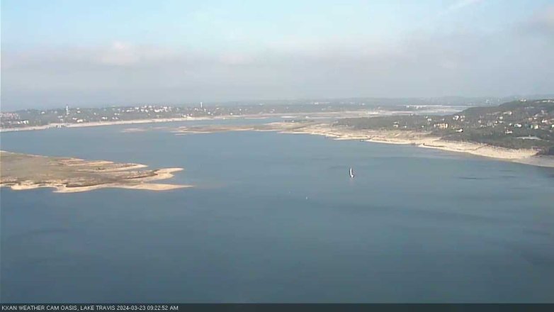 Lake Travis webcam, March 23, 2024 9:25 AM CT