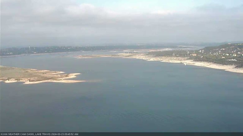 Lake Travis webcam, March 23, 2024 9:45 AM CT