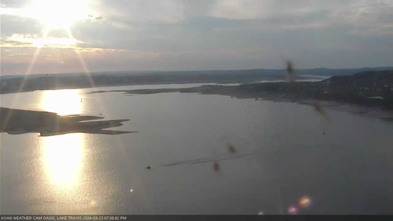 Lake Travis webcam, March 23, 2024 7:00 PM CT