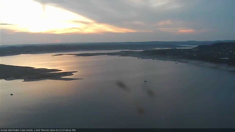 Lake Travis webcam, March 23, 2024 7:45 PM CT