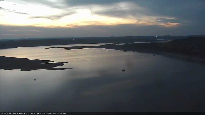 Lake Travis webcam, March 23, 2024 8:00 PM CT