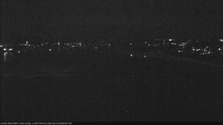 Lake Travis webcam, March 23, 2024 8:45 PM CT
