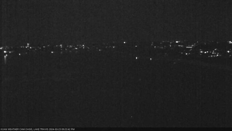 Lake Travis webcam, March 23, 2024 9:25 PM CT