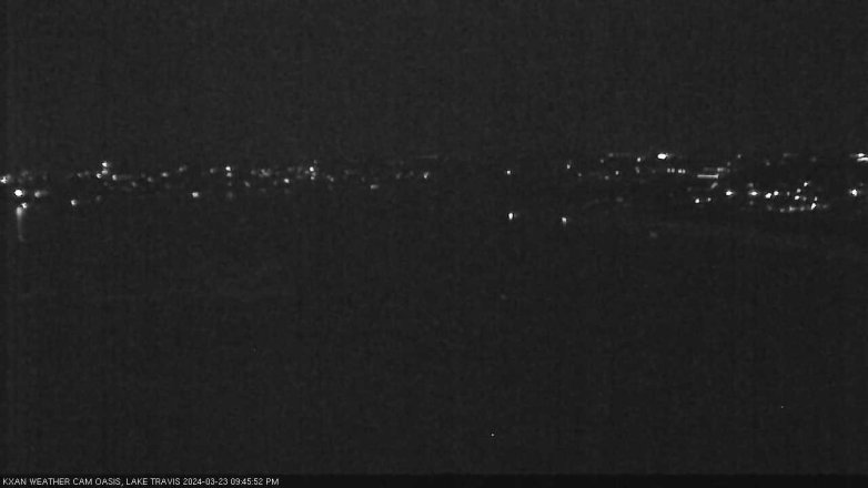 Lake Travis webcam, March 23, 2024 9:45 PM CT
