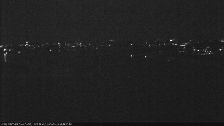 Lake Travis webcam, March 23, 2024 10:00 PM CT