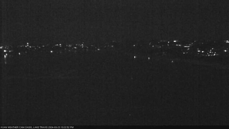 Lake Travis webcam, March 23, 2024 10:25 PM CT