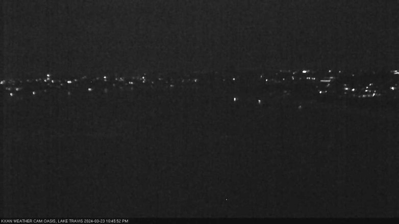 Lake Travis webcam, March 23, 2024 10:45 PM CT