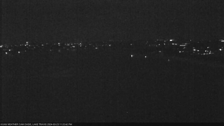 Lake Travis webcam, March 23, 2024 11:25 PM CT