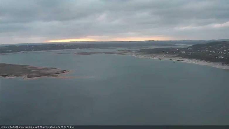 Lake Travis webcam, March 24, 2024 7:25 PM CT