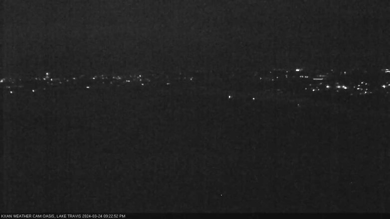Lake Travis webcam, March 24, 2024 9:25 PM CT