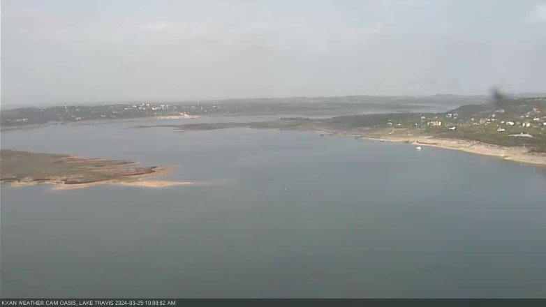 Lake Travis webcam, March 25, 2024 10:00 AM CT