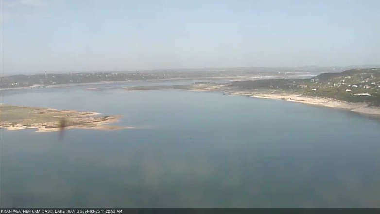 Lake Travis webcam, March 25, 2024 11:25 AM CT