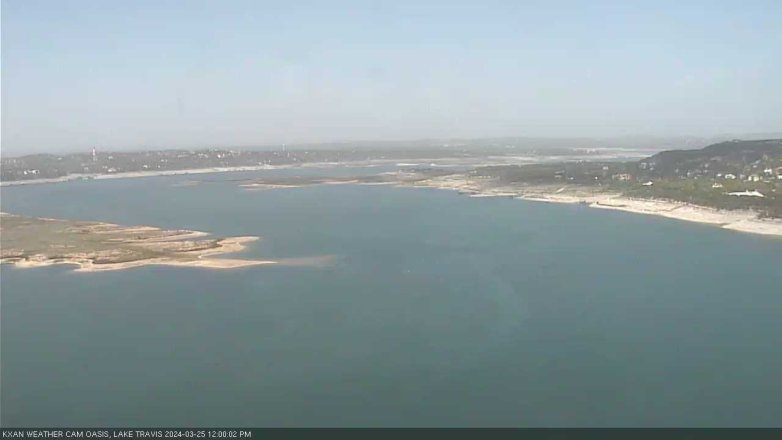 Lake Travis webcam, March 25, 2024 12:00 PM CT