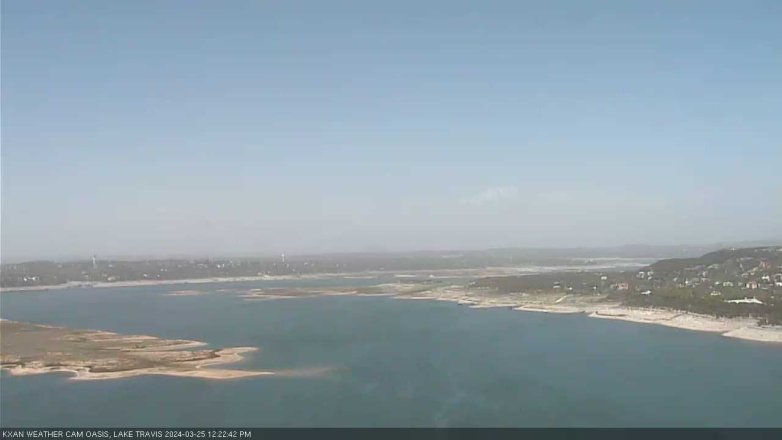 Lake Travis webcam, March 25, 2024 12:25 PM CT