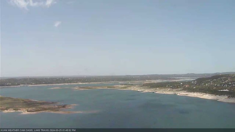 Lake Travis webcam, March 25, 2024 1:45 PM CT