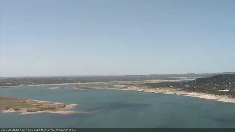 Lake Travis webcam, March 25, 2024 2:00 PM CT
