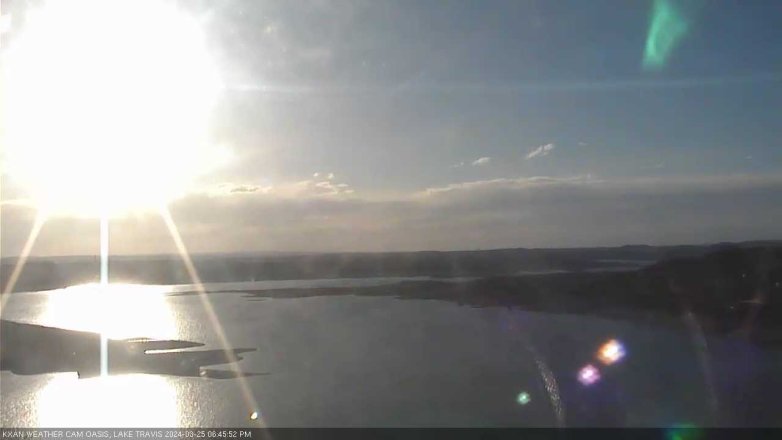 Lake Travis webcam, March 25, 2024 6:45 PM CT