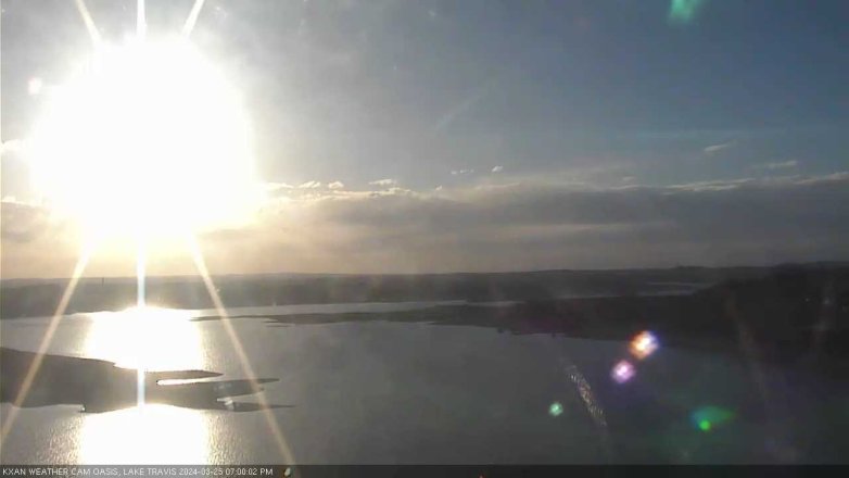Lake Travis webcam, March 25, 2024 7:00 PM CT