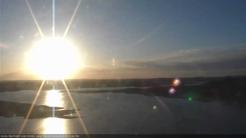 Lake Travis webcam, March 25, 2024 7:25 PM CT