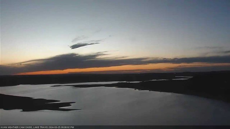 Lake Travis webcam, March 25, 2024 8:00 PM CT