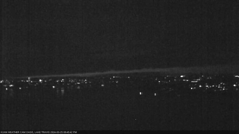 Lake Travis webcam, March 25, 2024 8:45 PM CT