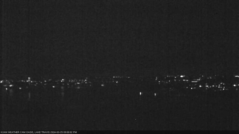 Lake Travis webcam, March 25, 2024 9:00 PM CT