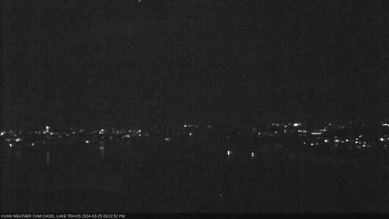 Lake Travis webcam, March 25, 2024 9:25 PM CT
