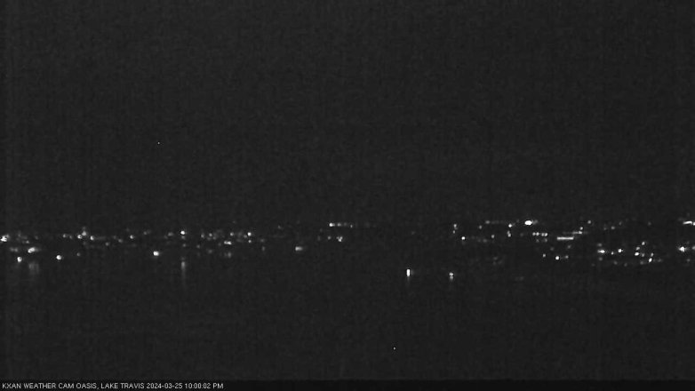 Lake Travis webcam, March 25, 2024 10:00 PM CT