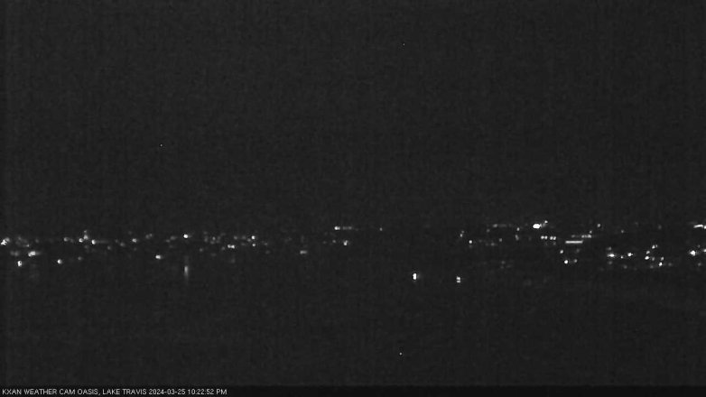 Lake Travis webcam, March 25, 2024 10:25 PM CT