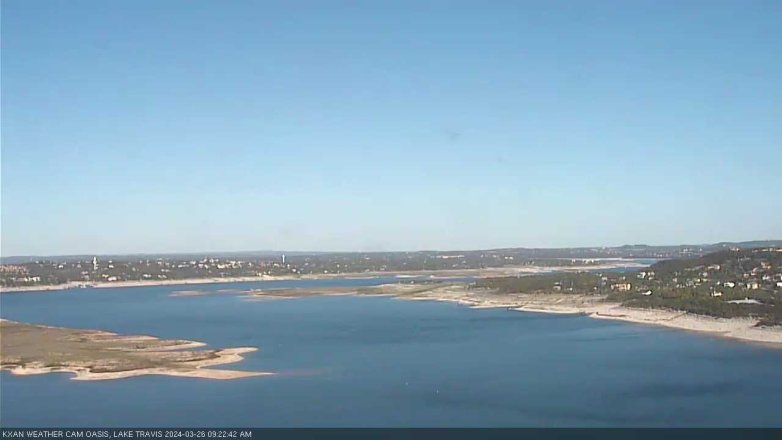 Lake Travis webcam, March 26, 2024 9:25 AM CT