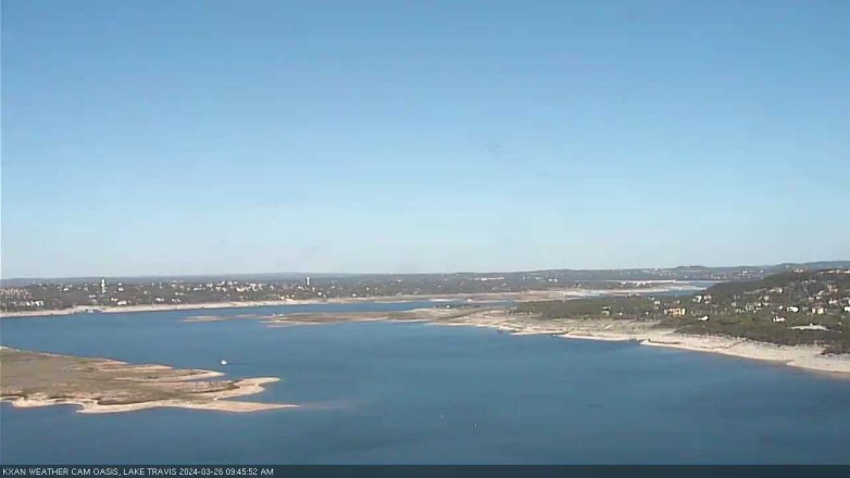 Lake Travis webcam, March 26, 2024 9:45 AM CT