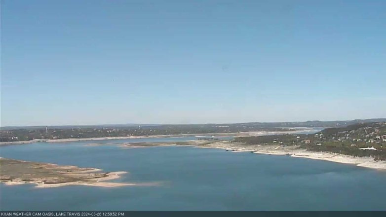 Lake Travis webcam, March 26, 2024 1:00 PM CT