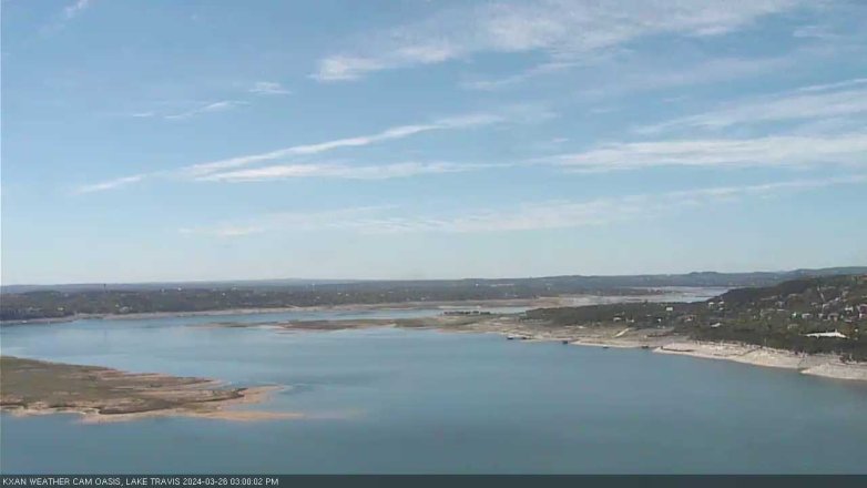 Lake Travis webcam, March 26, 2024 3:00 PM CT