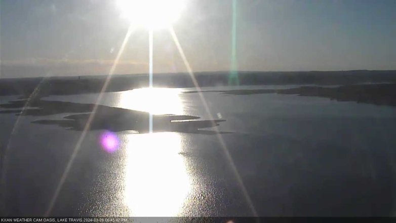 Lake Travis webcam, March 26, 2024 6:45 PM CT