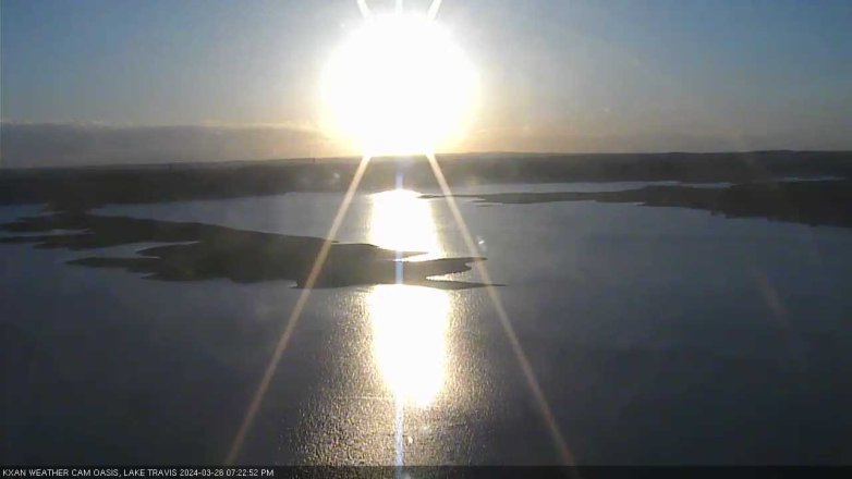 Lake Travis webcam, March 26, 2024 7:25 PM CT