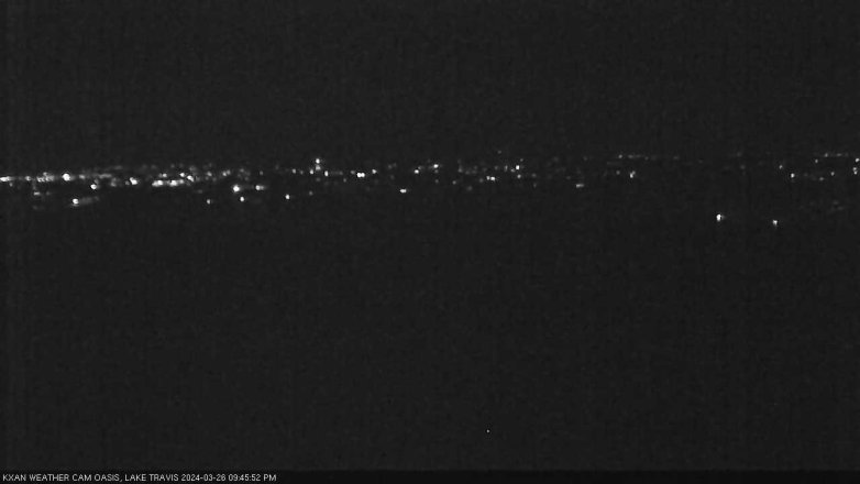 Lake Travis webcam, March 26, 2024 9:45 PM CT