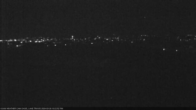 Lake Travis webcam, March 26, 2024 10:25 PM CT
