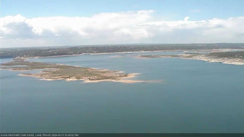 Lake Travis webcam, March 27, 2024 1:45 PM CT