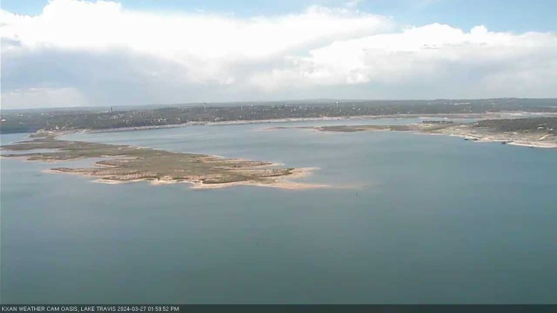 Lake Travis webcam, March 27, 2024 2:00 PM CT