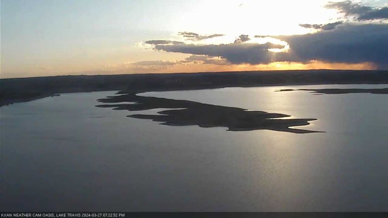 Lake Travis webcam, March 27, 2024 7:25 PM CT