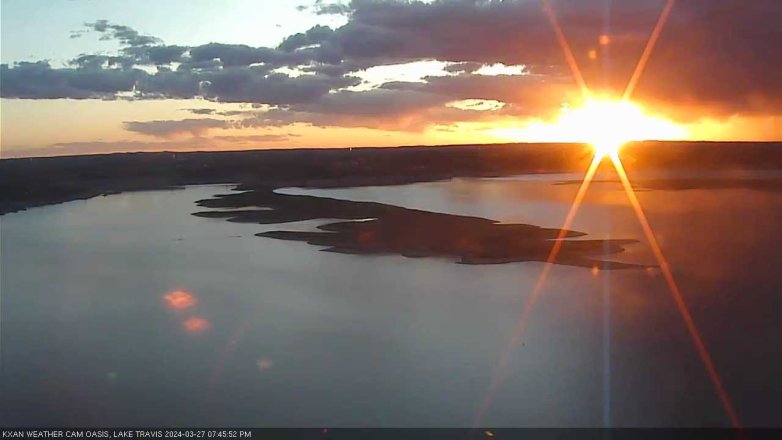Lake Travis webcam, March 27, 2024 7:45 PM CT