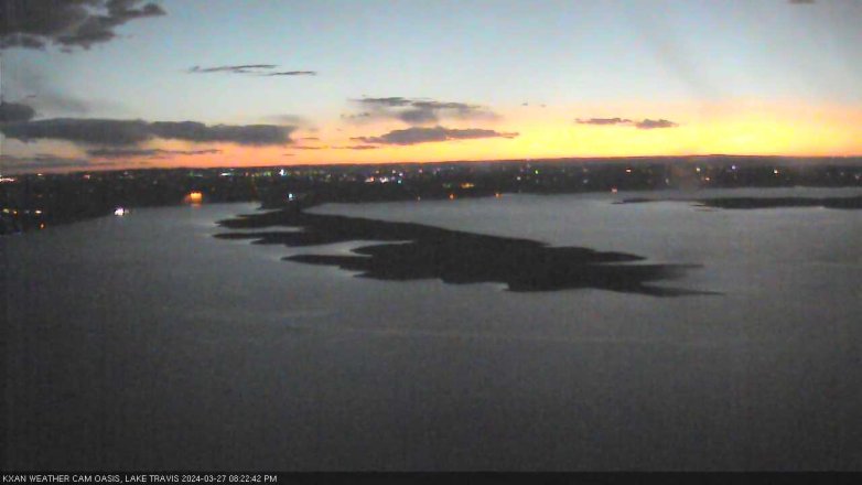 Lake Travis webcam, March 27, 2024 8:25 PM CT